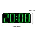 thumbnail image 3 of Bdday Large Digital Wall Clock Temperature And Humidity Display Night Mode Table Clock 3 Display Modes 12/24H Electronic LED Clock, 3 of 7