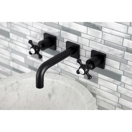Elements of Design Hot Springs Double Handle Wall Mount Clawfoot Tub Faucet