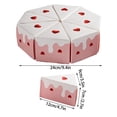 thumbnail image 3 of Triangle Cake Shaped Party Favor Box Set Gift Candy Container Wedding Birthday Party Decoration Treat Packaging Dessert Snack Storage Home Event Party Supplies Celebration Decoration Display, 3 of 6