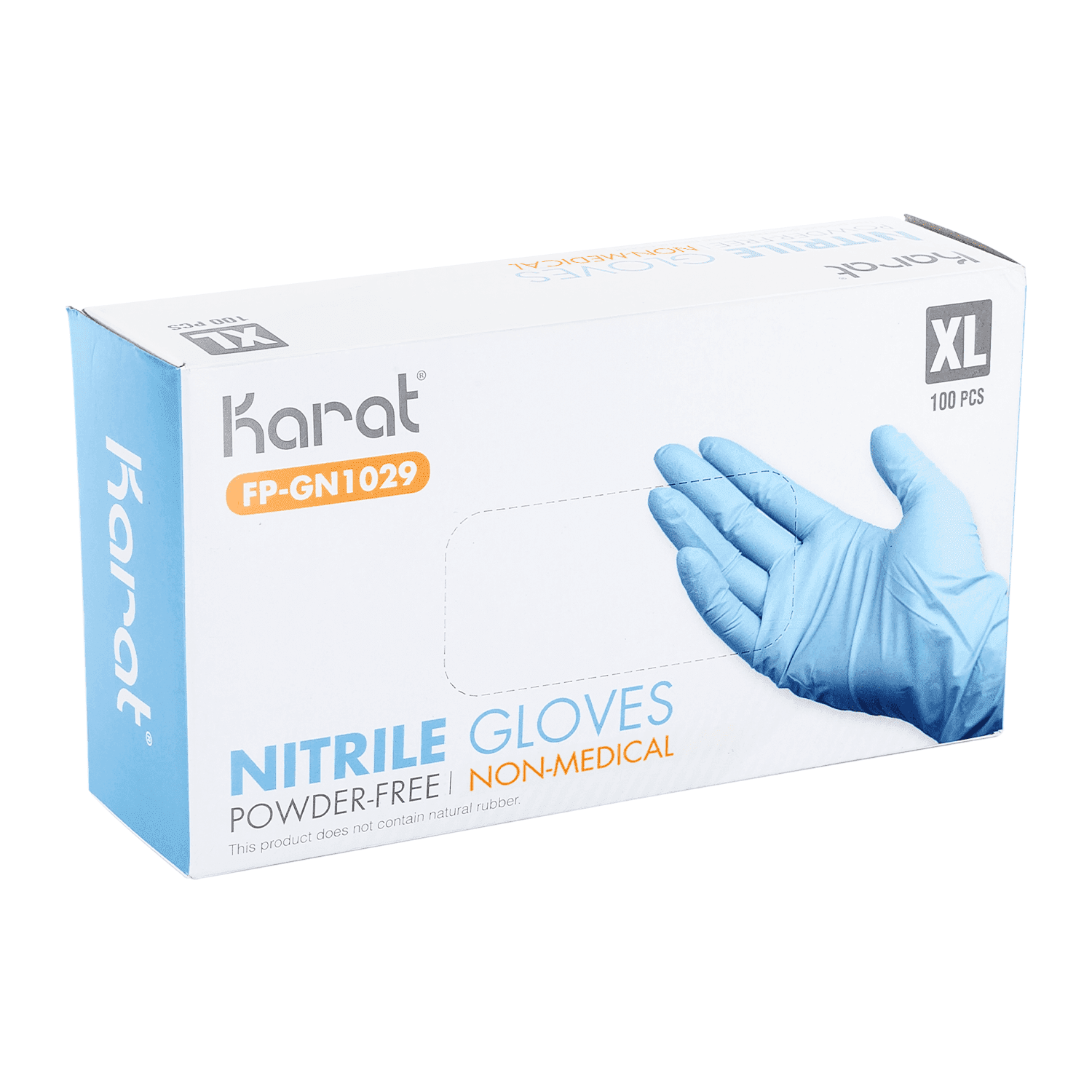 Nitrile Powder - Free Disposable Gloves (Blue) - X-Large - 1,000 ct, FP-GN1029