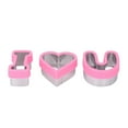 thumbnail image 3 of Moldes Para Galletas De Pastel, Moldes Para Pastel De San Valentín De Forma única, 3 Piezas A Prueba De Herrumbre Para Fiesta ANGGREK Rosa, 3 of 8