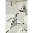thumbnail image 1 of Bashian R129-IVGY-4X6-HG382 3 ft. 9 in. x 5 ft. 9 in. Greenwich Contemporary Wool & Viscose Hand Tufted Rectangle Area Rug, Ivory & Grey, 1 of 1