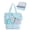 Blue, variant on Beach Bag for Women, Mesh Tote Bags with Zipper, Sandproof Vacation Essentials with Cooler for Swim Cruise Pool,Khaki