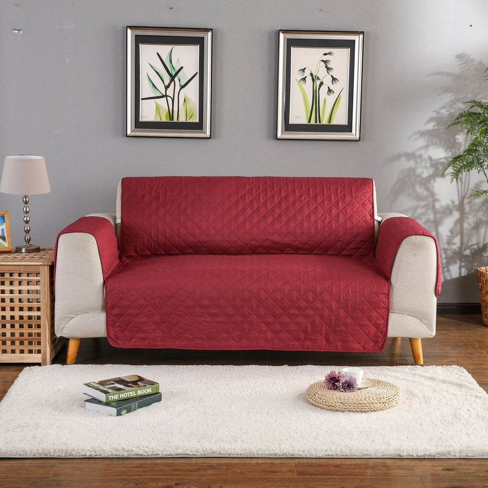 Clearance Sale Waterproof Quilted Sofa Couch Cover Cape Armchair