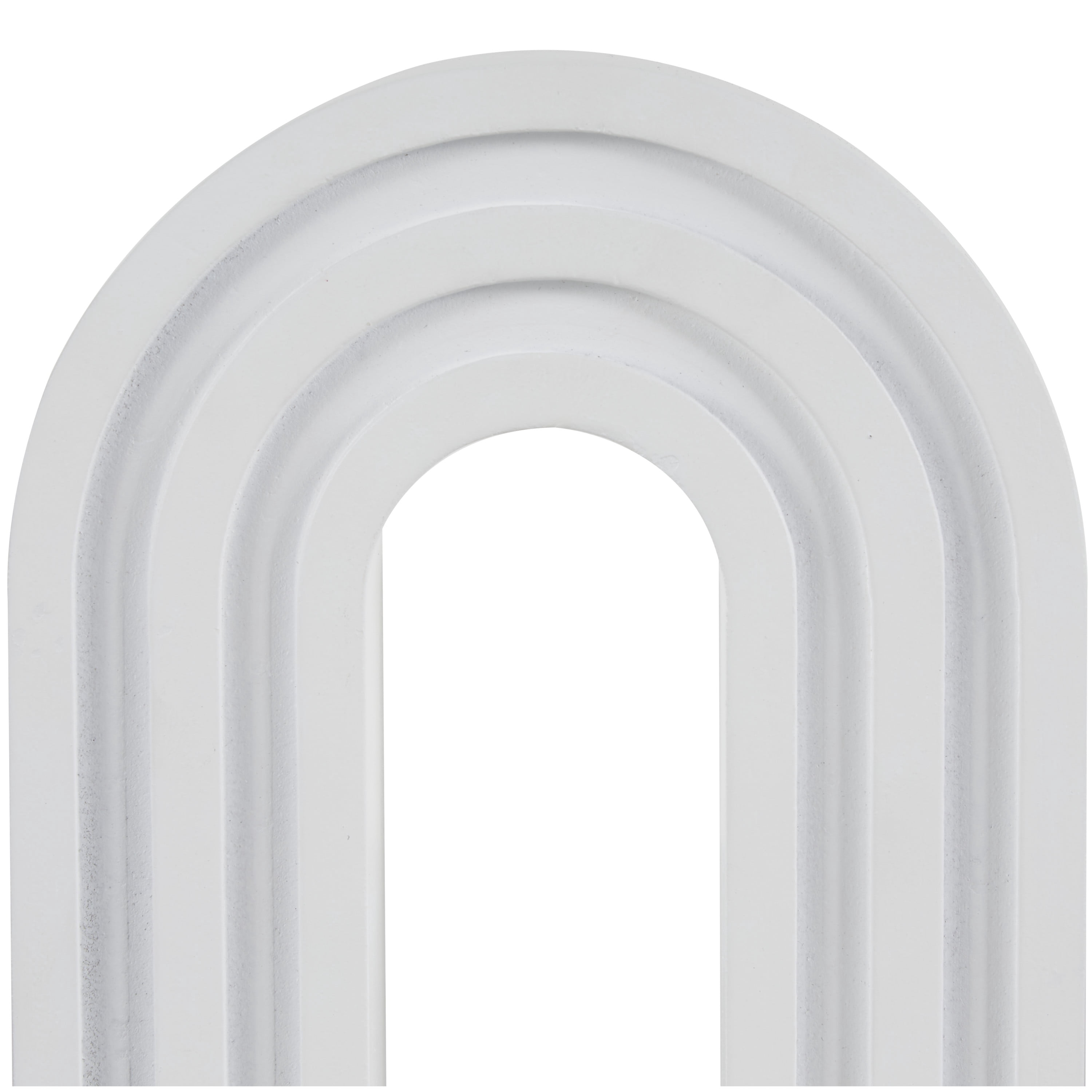 9", 7"H Black Wooden Layered Arch Geometric Sculpture, by CosmoLiving by Cosmopolitan (2 Count)