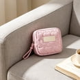 thumbnail image 6 of Makeup Bag Cute Heart Dots Sanitary Napkin Storage Bag, Portable Mini Fabric Period Pouch, Small Makeup organizer Purse for Travel, Compact Square Pouch for Daily Use - Pink, Ccwuwei, 6 of 6