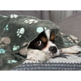 thumbnail image 6 of Vehomy 3Pcs Dog Blankets for Medium Dogs Pet Dog Flannel Blankets with Paw Patterns Warm Pet Cat Mat for Dog Bed Kennel Cute Paw Puppy Blanket Quilt Pet Blanket for Kitten Puppy L 27.5"x31.5", 6 of 6