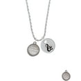 thumbnail image 2 of Delight Jewelry Stainless Steel Disc Sisters are Best Friends Forever Silvertone Script Initial Disc - & - Charm Necklace, 20"+3", 2 of 4