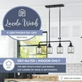 thumbnail image 2 of Prominence Home 2 Pack Lincoln Woods 4 Light Industrial Bathroom Vanity Light, Black, 2 of 10