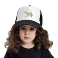 thumbnail image 2 of PAYOHTO Kids Turn Back Style Monkey Freestyl Baseball Hat Back Adjustable Mesh Breathable Hats Black Trucker Cap Outdoor Fishing Sun Caps for Boys or Girls ages 4-10, 2 of 9