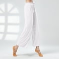thumbnail image 2 of Wide Leg High Waist Stretch Dance Training Pants for Women, Polyester, Elastic Waist, Multiple Sizes, 2 of 4