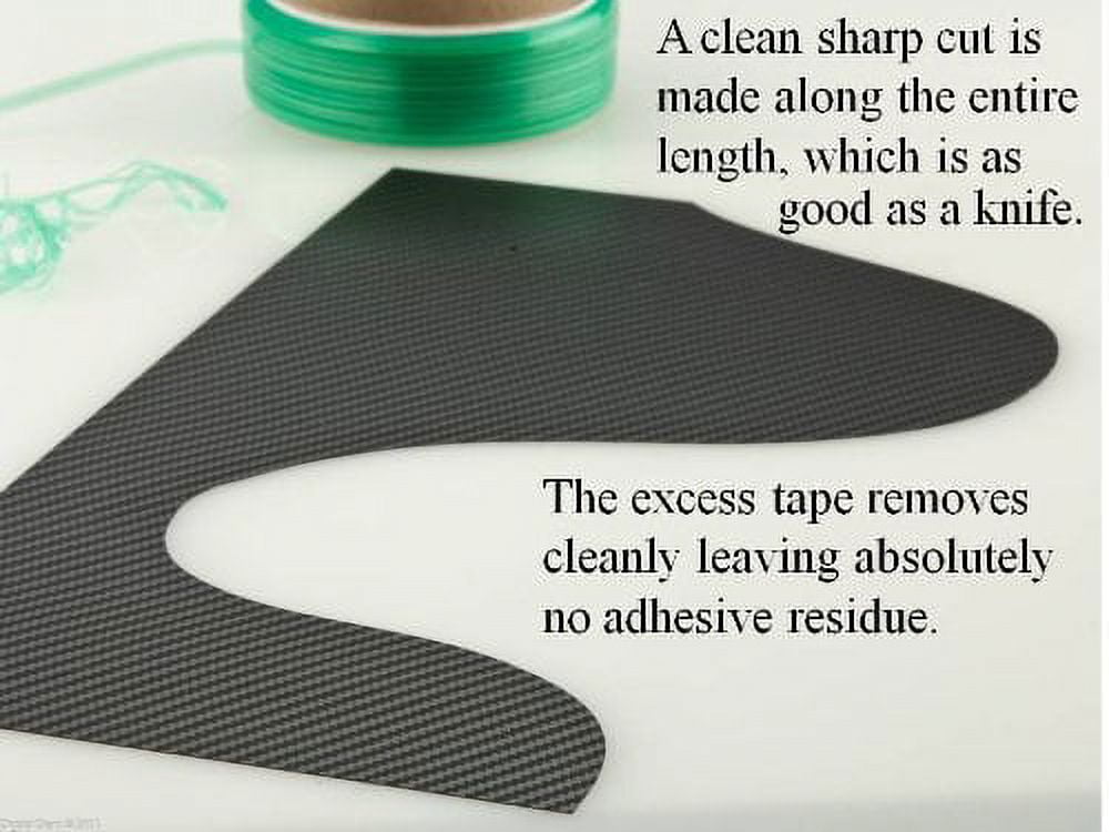 Zanch Knife Tape Vinyl Wrap Tool Kit, Cutting Tape Finish Line Vinyl Film  Knife Less Tape, Felt Squeegee Micro Squeegee Safety Cutter with Knife