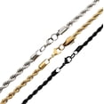 thumbnail image 1 of Cadena De Plata 925 Torsal De 55 Cm Calibre 2.8mm 4 Colores, 1 of 4