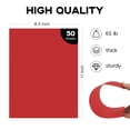 thumbnail image 2 of Cartulina Goefun, 50 hojas, 22 x 28 cm, color rojo, 180 g/m², 2 of 7