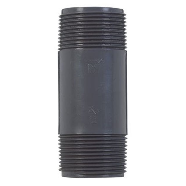 Tetinas MUELLER de PVC Schedule 80 de 1,25 x 10 cm, paquete de 10