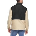 thumbnail image 2 of Eddie Bauer Men’s Lightweight Mixed Media Fleece Jacket, Full Zip (KHAKI/LARGE), 2 of 5