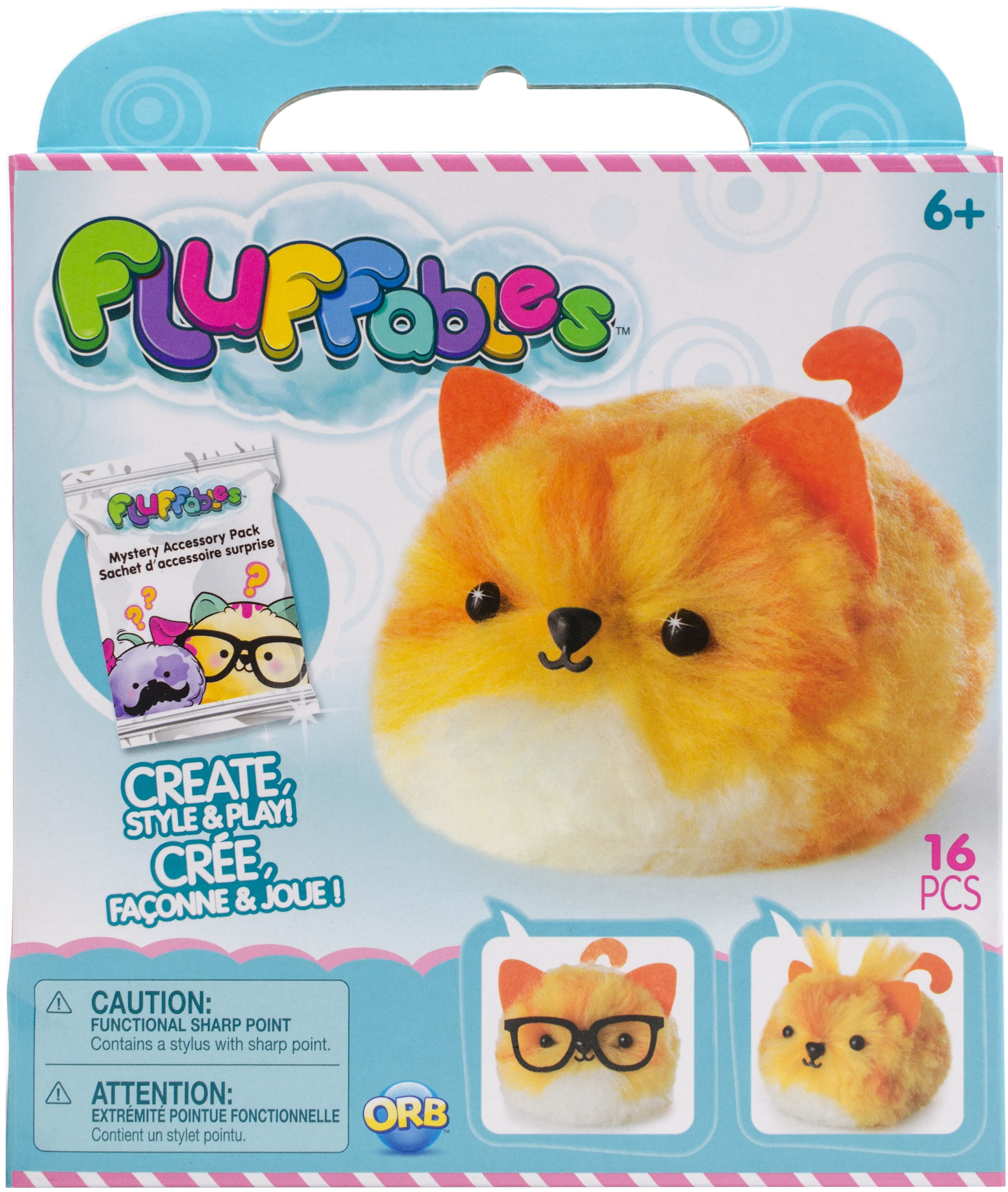 The Orb Factory Make Your Own Fluffables Kit-Pumpkin