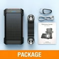 thumbnail image 3 of JIUMESS 26800mAh Solar Power Bank, USB Portable Solar Charger Compatible for iPhone, Android Phone, 3 of 9