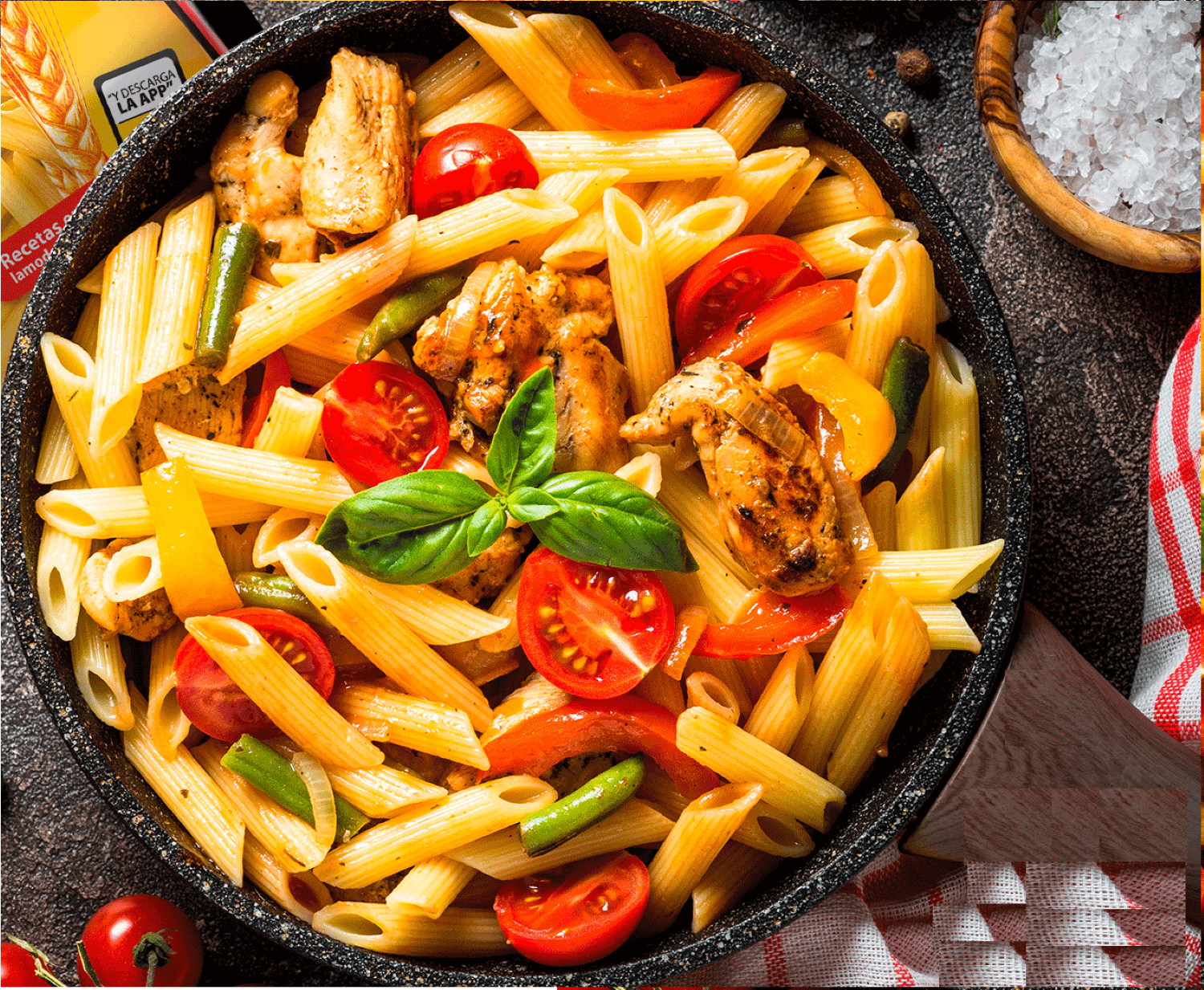 (2 pack) La Moderna Penne Rigate Pasta, 100% Durum Wheat, 16 oz