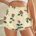 thumbnail image 3 of Women's Originals Shorts, Jersey Sports Shorts, Gym Shorts For Women, Rose Pattern, 2XL, Plus Size Available, 3 of 5