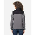 thumbnail image 3 of CORE365 CE74W Women's Venture Heathered Stripe Hybrid Jacket-BLACK/ WHITE-S, 3 of 6