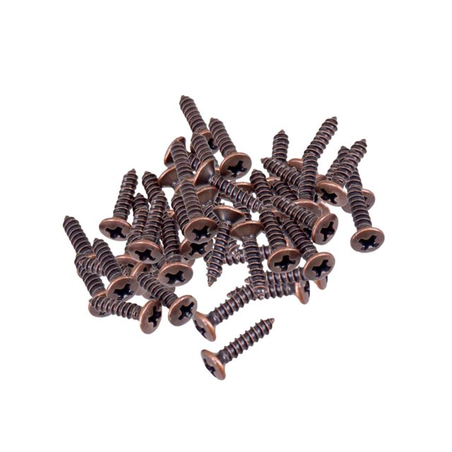50x Pickguard Mounting Screws for ST Scratch Plate Screws Pickguard SQ Replacement Parts Copper 2.5x12mm