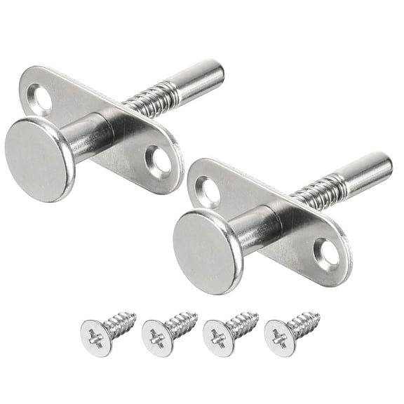 Uxcell Plunger Latches, 6.5x45mm/0.26x1.77inch Steel Spring-Loaded Bolt Plunger Latch, 2Pack