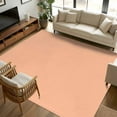 thumbnail image 3 of Peach Fuzz Area Rugs 6x9 for Living Room, Farmhouse Solid Orange Color Modern Art Non Slip Washable Rug Runner, Low Pile Indoor Floor Carpet Mat Bathroom Rugs for Bedroom, Kids Room, 3 of 9
