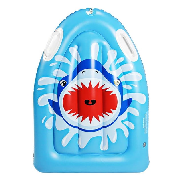 Shark Swimming Floating Board New PVC Inflatable Children's Surfboard Pvc Adults Room Pool Blue Kids Durable Portable