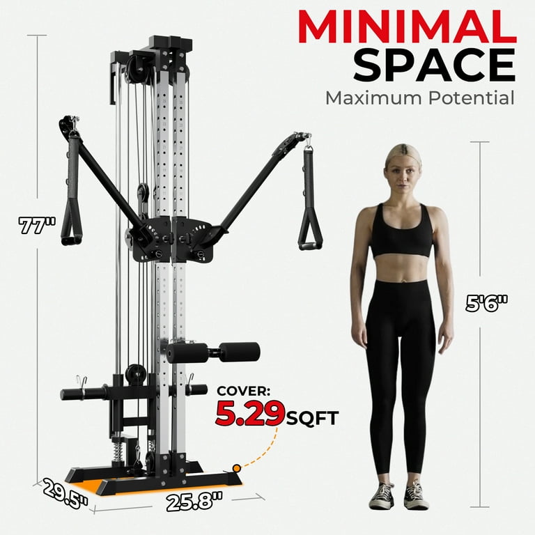 Mikolo Cable Crossover Machine, Lat Pull Down Machine, Wall