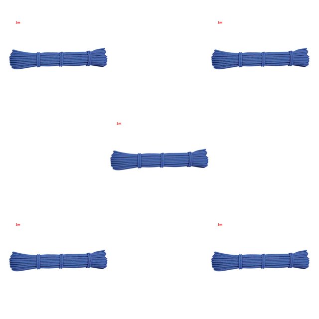 Cuerda de escalada portátil Eigraketly antideslizante 6 mm 1 m Azul