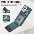 thumbnail image 6 of Nalacover Case for Samsung Galaxy A53 5G Crossbody Wallet Case with Credit Card Holder, Lanyard Shoulder Strap Premium PU Leather Wrist Hand Strap Cover with Ring Holder Kickstand, Darkgreen, 6 of 10