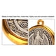 thumbnail image 4 of Medalla de patrón de San Benito Nursia colgante de metal a prueba de herrumbre colgante religioso de cruz regalo religioso para hombres y nios, 4 of 9