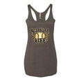 thumbnail image 3 of Softball Life Animal Print Girl Sports Tri-Blend Racerback Tank Top, Brown, X-Large, 3 of 5