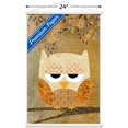 thumbnail image 3 of Artistic Antique Owl Wall Poster with Wooden Magnetic Frame, 22.375" x 34", 3 of 3