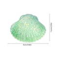 thumbnail image 3 of STPToys Transparent Glitter Filled Seashell Shaped Slow Rebound Squeeze Gadget,Green Soft Pressure Reducing Accessory Perfect For Birthday Gifts, Party Favors And General Reward Presents, 3 of 6