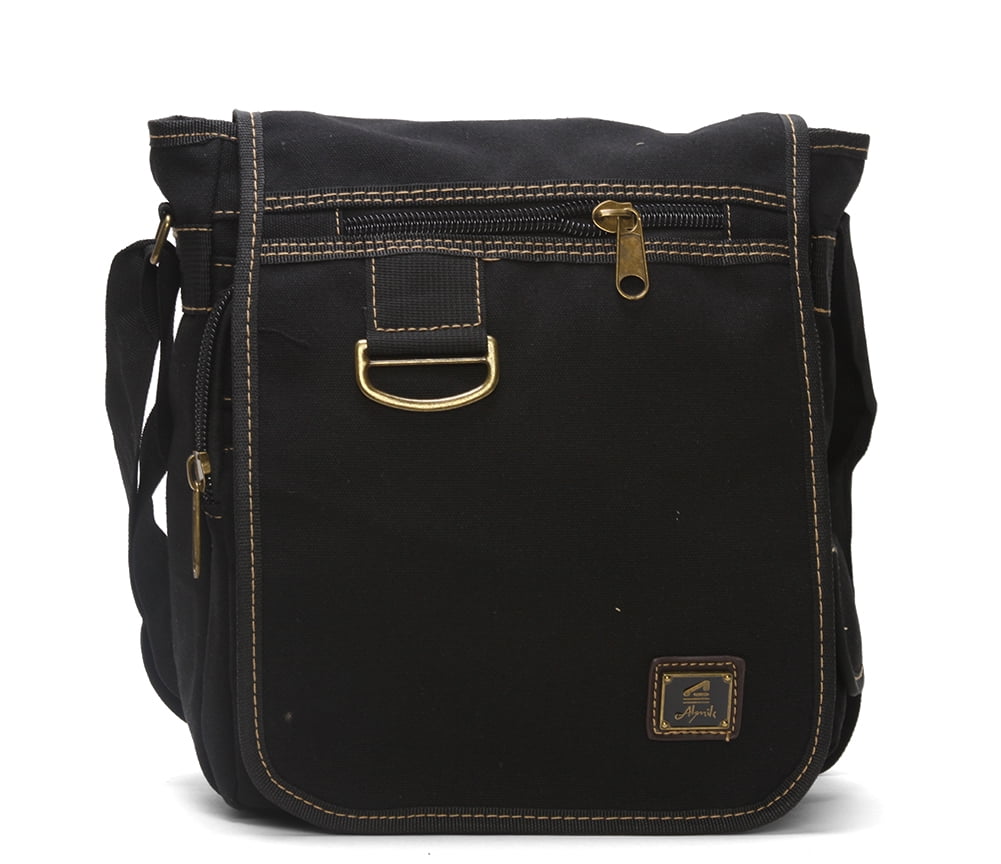 Canvas Vintage Rucksuck Flap Backpack w Cross Body Strap by GT Collection