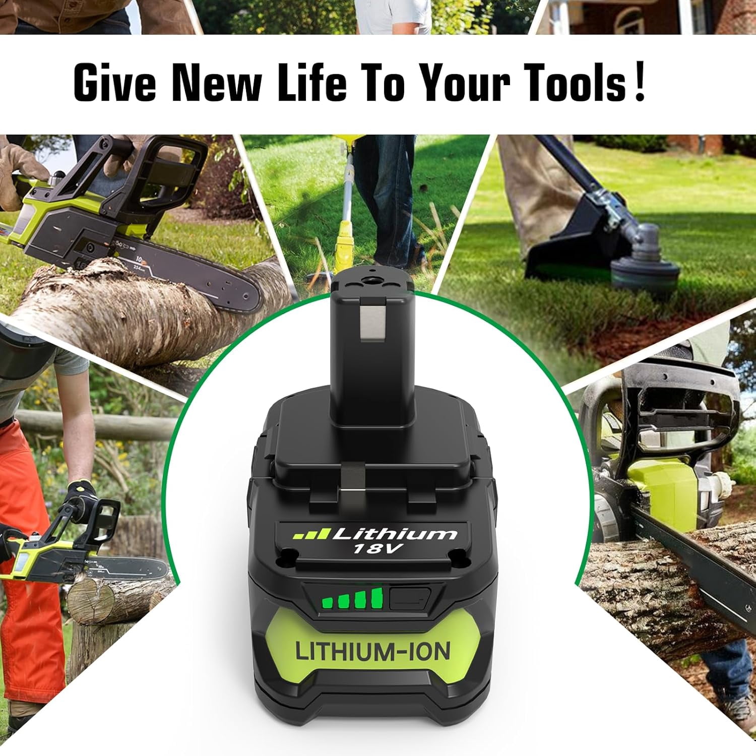 2Pack P108 18V 8.0Ah Replacement Ryobi 18V Batteries and Charger Kit, for ONE+ 18-Volt Lithium Battery P104 P105 P102 P103 P107 P108, with a P117 P118 Fast Charger for Ryobi Battery
