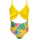 thumbnail image 1 of Shein Bañadores de niñas con Estampado Floral con Lazo en el Frente Bañador de una Pieza Monokini con volantesi Limon Amarillo 6 Limon Amarillo 6 Xishao ropa, 1 of 2