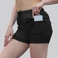 thumbnail image 2 of SOFTCCLO Running Shorts for Women Cycling Athletic Shorts Lined Loose Breathable Running Womens Shorts Black M, 2 of 6