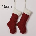 thumbnail image 5 of Bolsa de regalo navideña de gran capacidad de 18"/46 cm, calcetines decorativos, medias navideñas, adornos colgantes para árbol de Navidad, decoraciones navideñas, 5 of 5