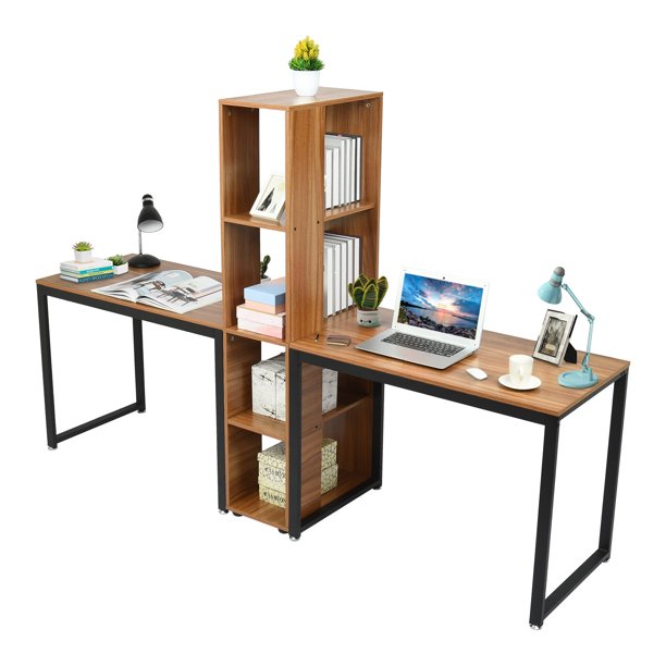 Yclkvgw Office desk organizers Two Person Computer Desk Double