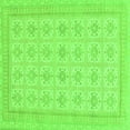 thumbnail image 1 of Ahgly Company Indoor Square Abstract Green Modern Area Rugs, 5' Square, 1 of 4