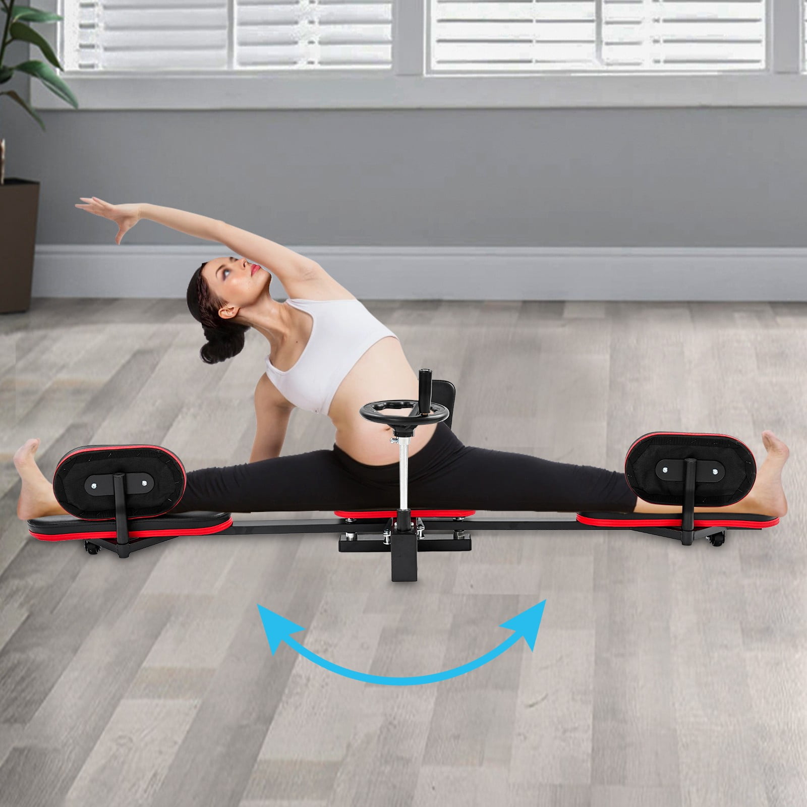 ToppiJoy Adjustable Angle Leg Stretcher, Leg Stretching Training Machine, Heavy Duty Steel Frame Equipment Splits Machine, Split Machine for Home Gym Training Fitness