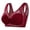 Red, variant on Breezora Women's Plus Size Breathable Mesh T Shirt Wireless Soft Comfort Support Bra for Daily Wear and Everyday Activities