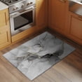thumbnail image 3 of Grey Ombre Marble Area Rugs 2x3 for Living Room, Gray Marble Crack Abstract Modern Non Slip Washable Rug Runner, Low Pile Indoor Floor Carpet Mat Bathroom Rugs for Bedroom, Kids Room, 3 of 9