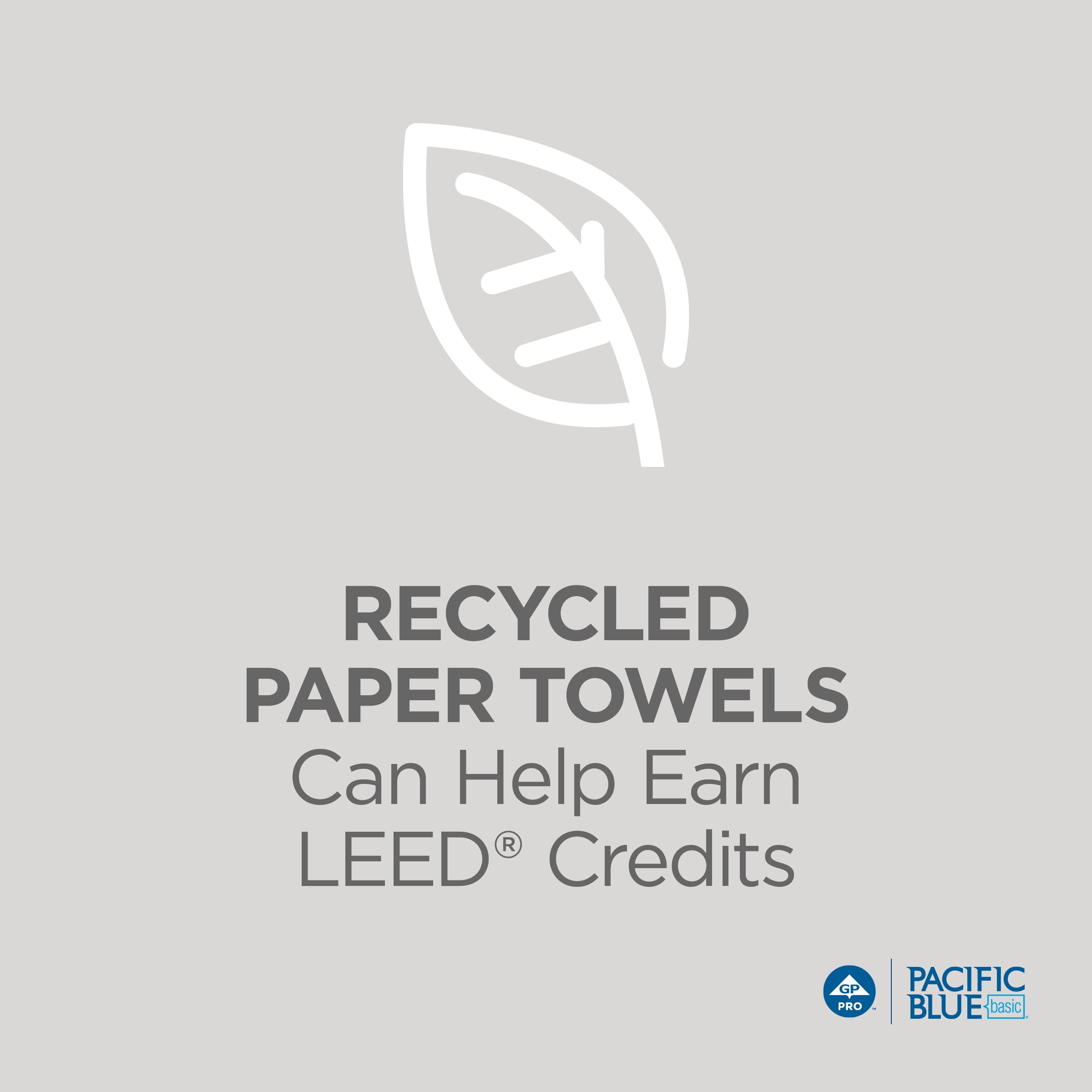 Pacific Blue Basic® 1-Ply Recycled Multifold Paper Towels by GP PRO (Georgia-Pacific), White, 4,000 Towels Per Case