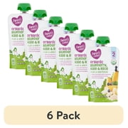 (6 pack) Parent's Choice Organic 2nd Baby Foods Pack Blueberry Kale Rice, 1 Pouch (113g)