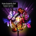thumbnail image 3 of Leyfeng Cross-border solar butterfly ball ground plug light spring garden decorative light led outdoor courtyard waterproof lawn light single butterfly ball solar landscape light, 3 of 8