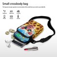 thumbnail image 7 of HELLHERO Pig and Sunflower Pattern Underarm Shoulder Bag Polyester with Zipper Closed Women Messenger Bag for Travel, Outdoor and Daily Use, 7 of 7